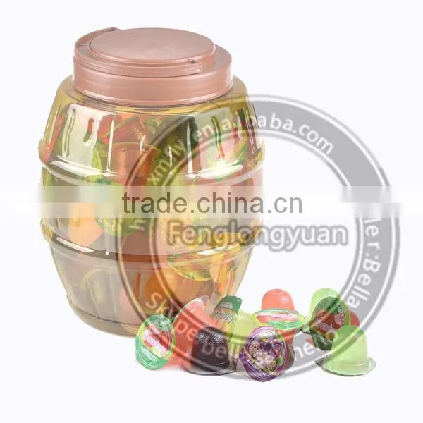 Unit x16G Halal snack syrup mini assorted fruit jelly
