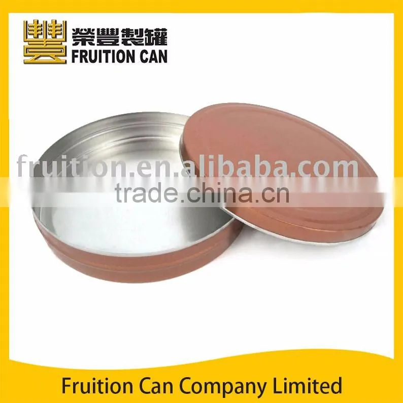 Flat Round CD CVD DVD Metal Tin Case Box