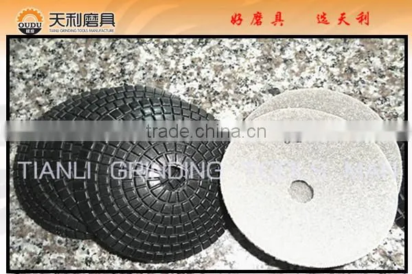 polishing pad type stone grinding tools for stone