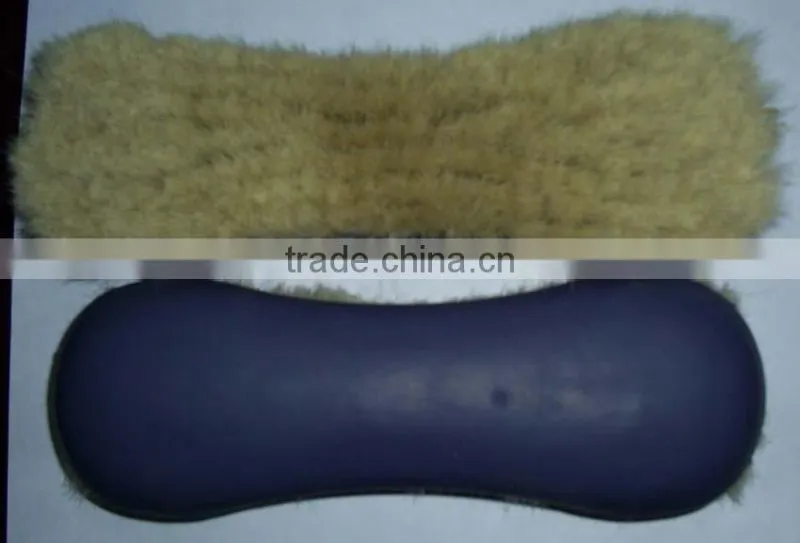 leather strap tuch soft horse face brush