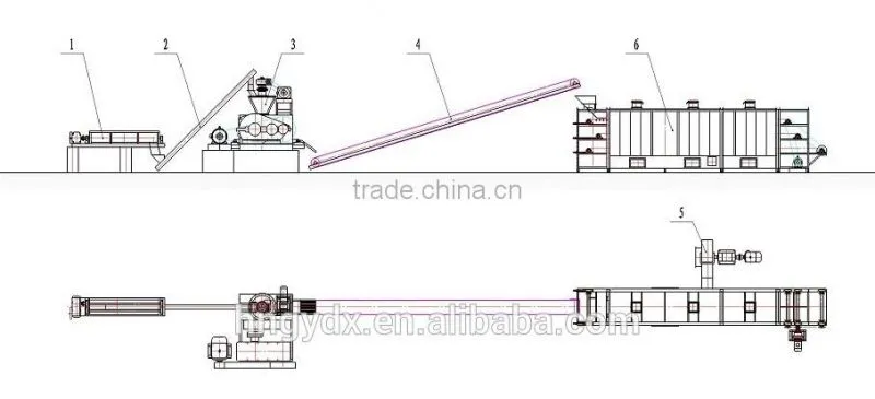High pressure hydraulic iron ore briquette machine