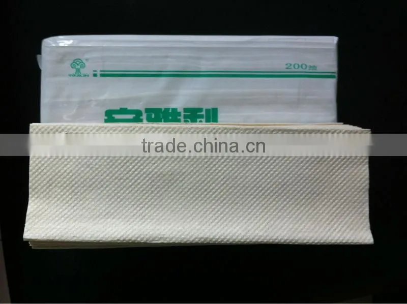 Unbleached Strong eco friendly NON-WOOD Hand Paper Towel