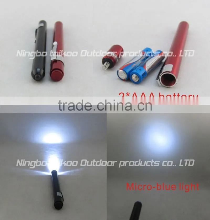 1 LED light flashing ball point pen