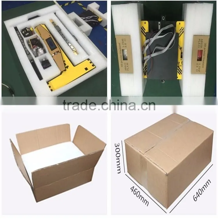2016 New Hot Reprap DIY Semi Assembled 3D Printer Prusa I4 Prusa I3 Plus 2020 Aluminum Frame Linear Guide Rail for XZY Axis