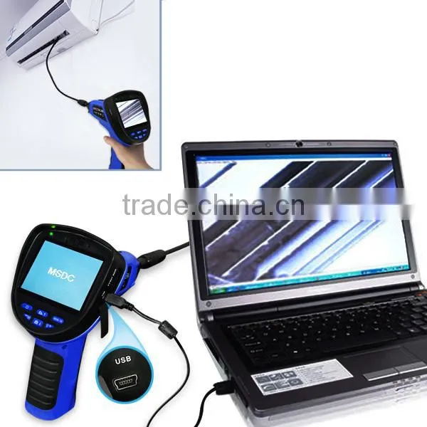 Industrial 3.5inch LCD 5.5mm Camera Video Inspection 6 LED Endoscope Sound Recording Borescope 1M cable Snakescope