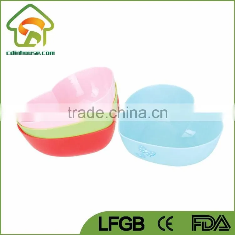 Heart Shape Food Grade Plastic Bowl