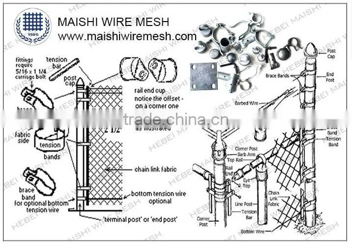 wholesale chain link fence with high quality