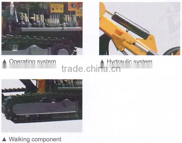 KGH4 middle pressure crawler mounted environmental pneumatic surface DTH drilling rig