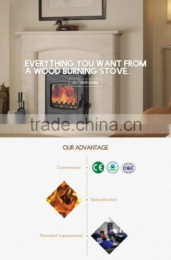 CE certificate can be provided cast iron fireplace with good quality
