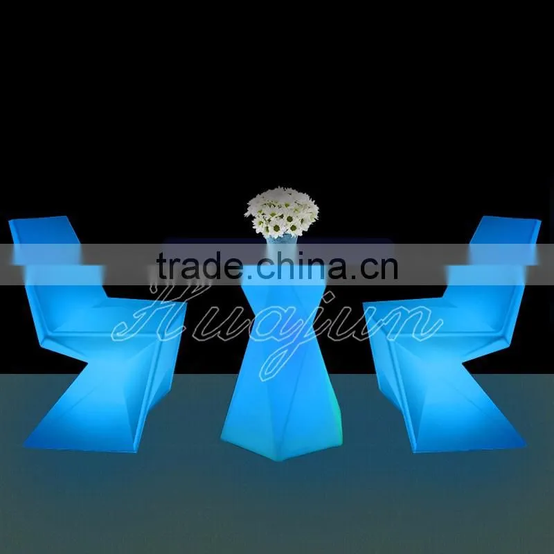 led light chair, led plastic chair with colorful light