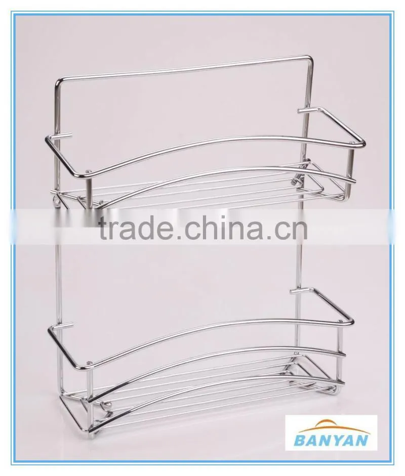 Kitchen and Home Over the Cabinet Rectangle Iron Metal Wire Hanging Basket