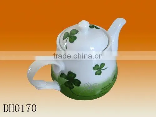 Factory direct manufacturer wholesale color glazed painting 600ml porcelain ceramic chinese tea pot
