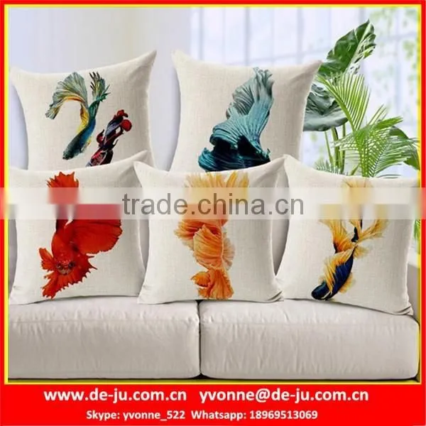 Red Couple Fox Dining Chair Cushions