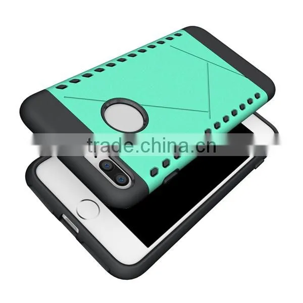 Combo phone case TPU + PC phone hull protective back cover for iPhone7 7plus