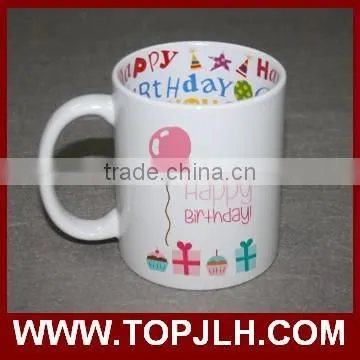 Personalized style heat transfer printed gift coffee cup