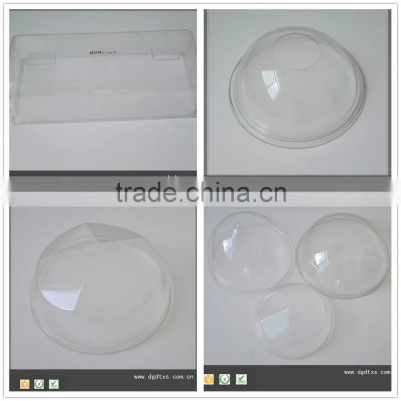 Large transparent lamp PC cover by vacuum forming
