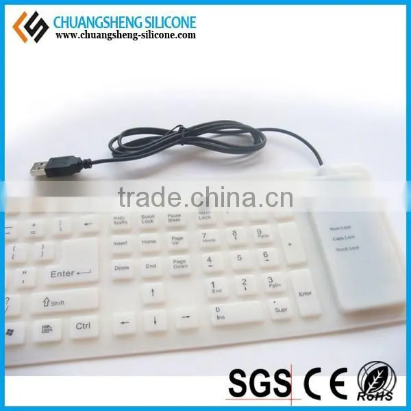 KINDS OF COLOR PORTABLE COMPACTS SIZE WATERTPROOF SILICONE FLEXIBLE KEYBOARD