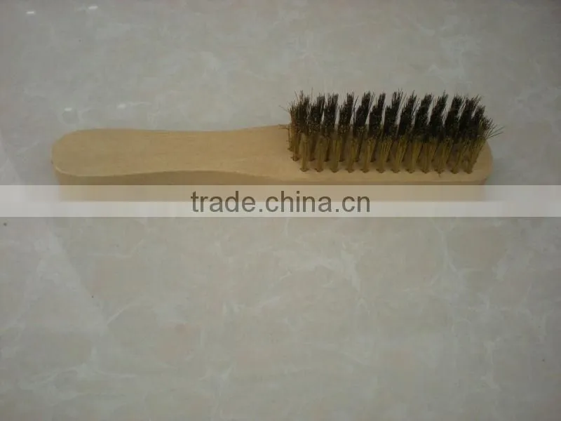 Wooden Wire Suede Shoe Brush