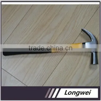 High quality small claw hammer with fiber glass handle for US market