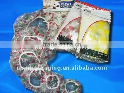 Degradable plastic bowl cover with printing