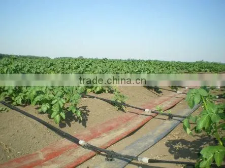 blue PVC lay flat hose for agricultural irrigation