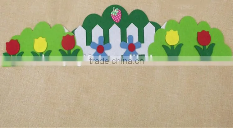 Fashion decorative wall sticker , 3D flowers kindergarten Children room Big barrier wall stick