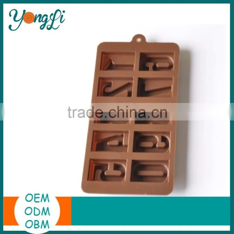 Letter Candy Sweets Chocolate Chip for Sculpture Pastry Lace Molds