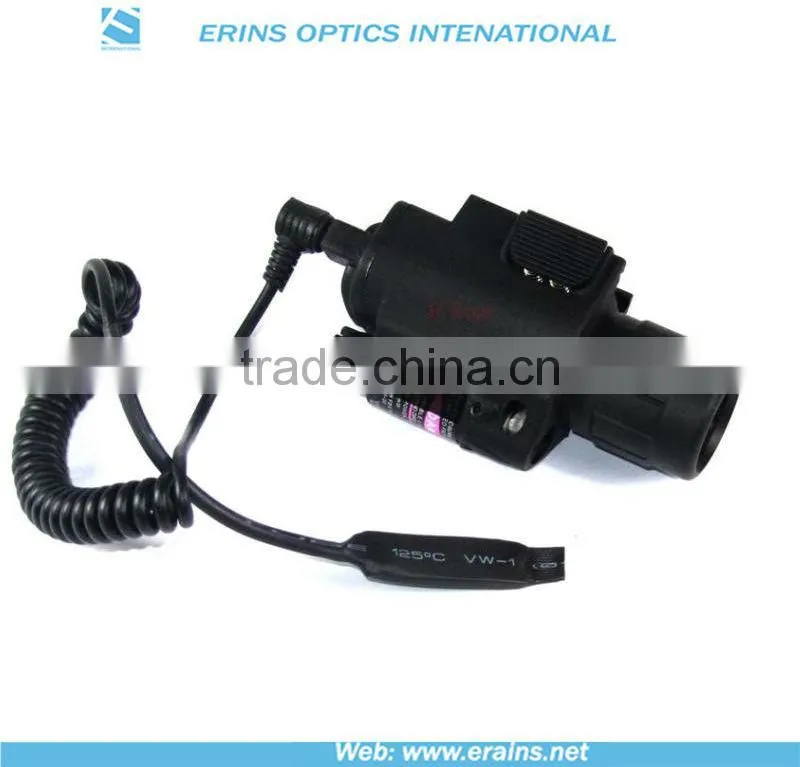 Lightweighted Plastic housing green laser sight and 200 lumens CREE Q5 LED flashlight combo