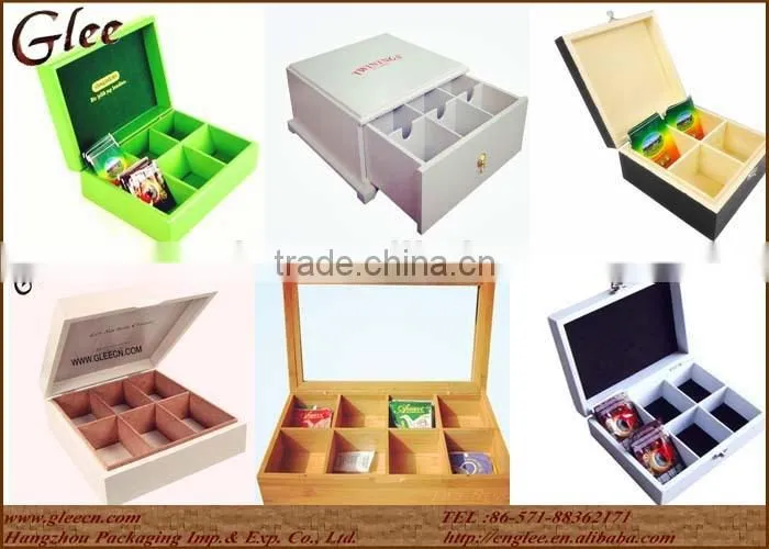 Natural Wood MDF Fancy Tea Chest