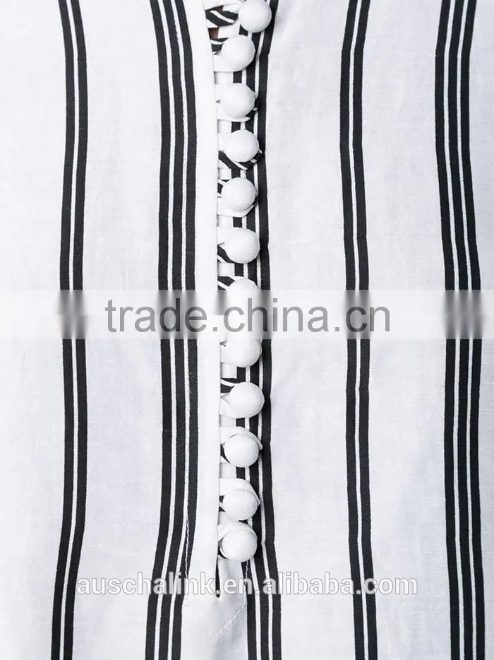 2016 high quality fancy stripe shirt elegant design OEM service