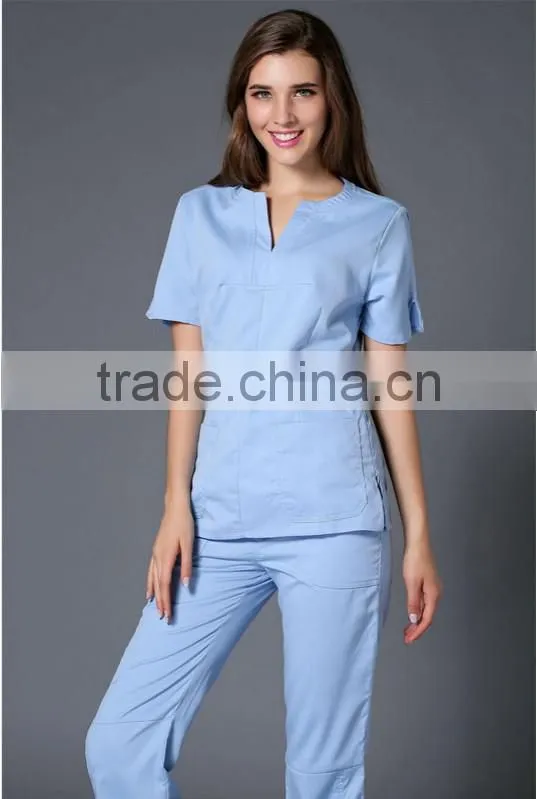 2016 Chinese factory competitive price wholesale hospital clothing Nurse uniform