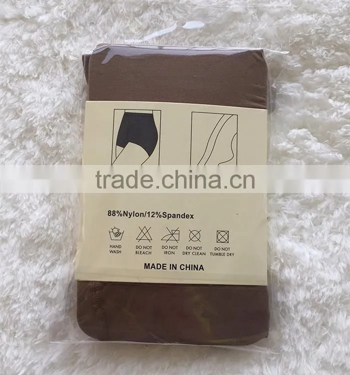 Latest design high end quality 40D velvet lady tights with cotton-lined gusset
