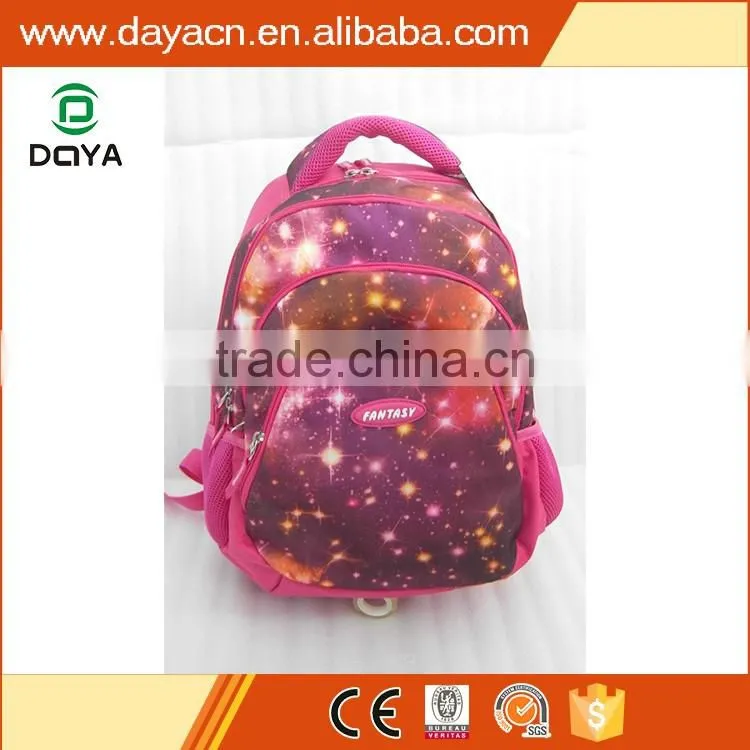 2017 latest new design girls backpack bag