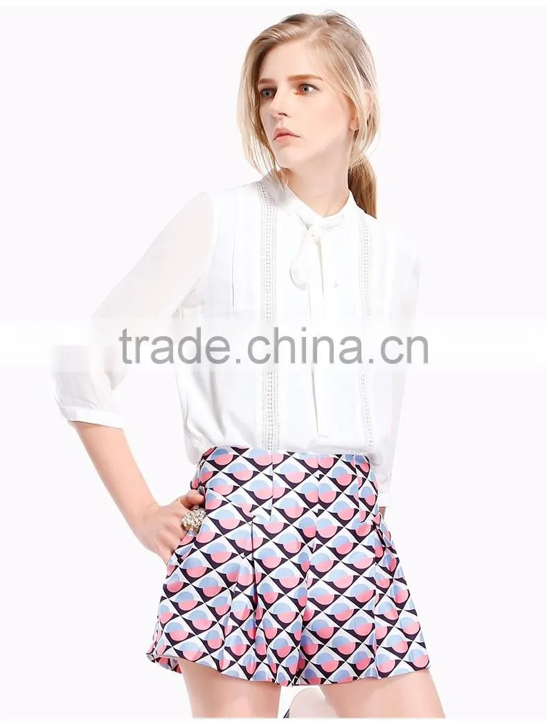 2016 guangzhou in latest chiffon tops for women chiffon images of chiffon tops