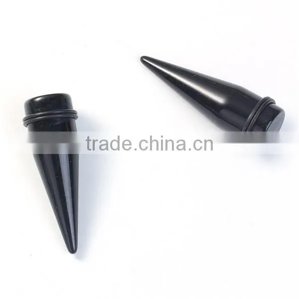 18mm Acrylic Ear Stretcher Expander Tapers Black Ear Expander Ear Tapers