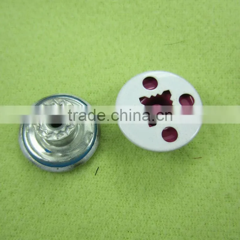 metallic button