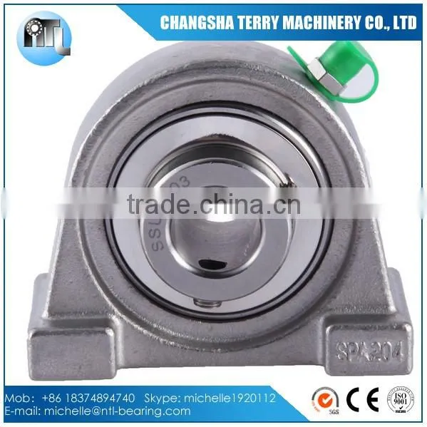 stainelss steel PA204 housing with 20mm bearing SUCPA204