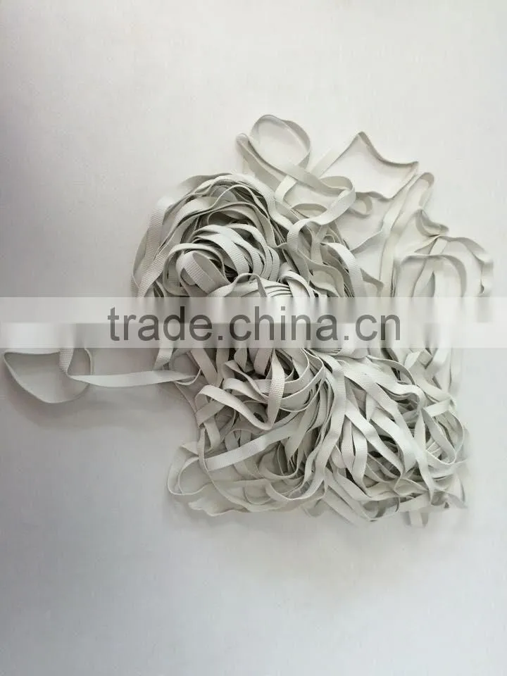 Textured natural rubber elastic tape for swimwear
