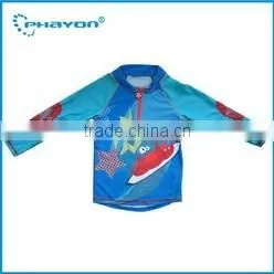 OEM & ODM 2 pieces of printed hooded rash guard surfing with UPF50+
