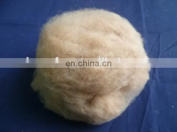 factory price dehaired yak wool dark brown 19.0mic/26mm