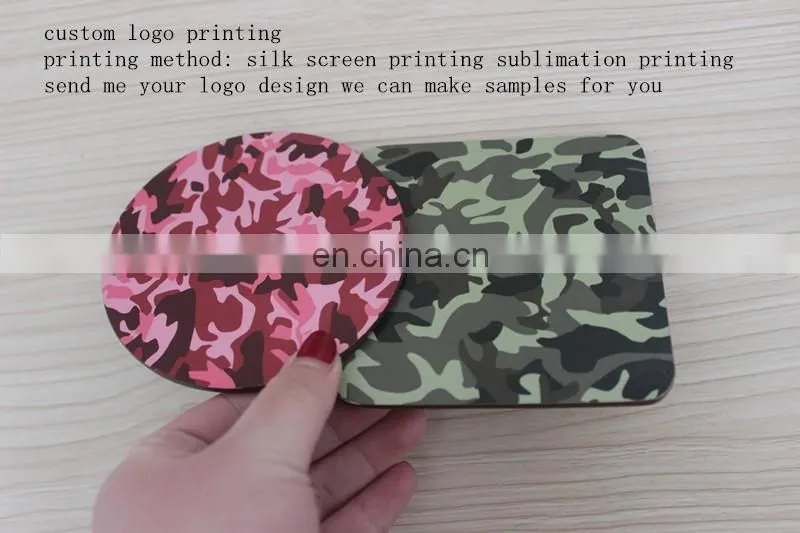 MDF coasters sublimation blank table mats wood tea coasters with custom logo