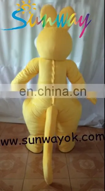 Kangaroo plush costume/funny animal plush dress for promotion