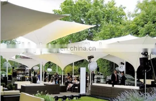 LED beach tulip umbrellas, Yellow square Outdoor umbrellas for customized
