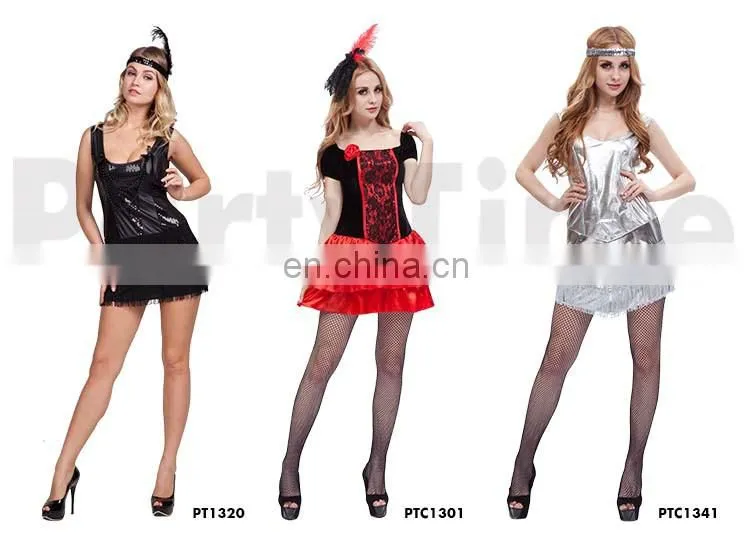 SK01 Party Time various styles adult cosplay dress flapper costume