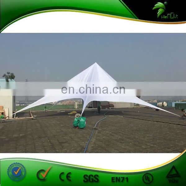 Dia 16m Large Durable Star Party Tent, Outside Star White Canopy Tents For 2015