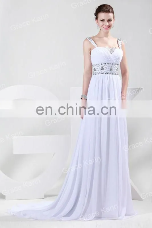 2015 Hot Sale Chiffon Prom Gown Strap Designs Evening Dress CL4469