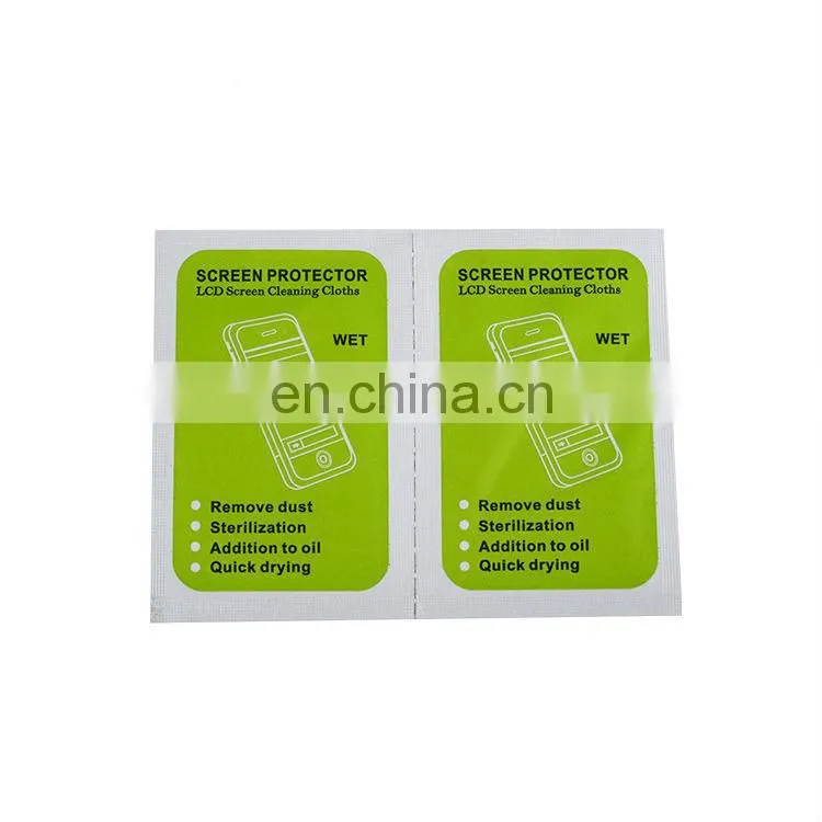 hi-quality promotion logos tailor made glass cleaning wipe