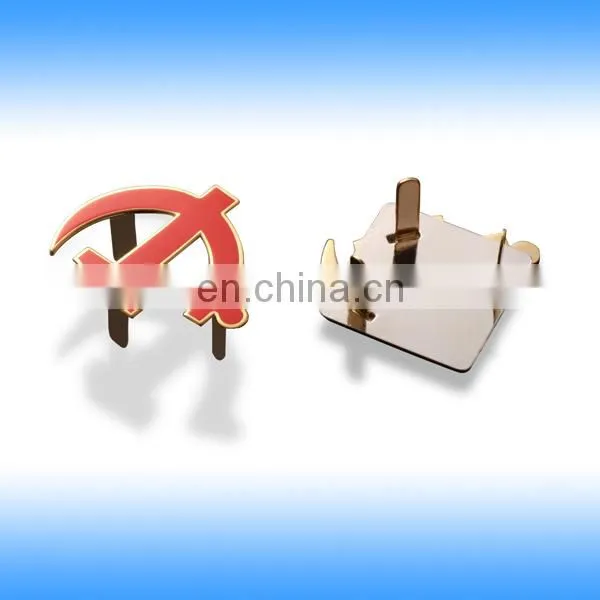 bag custom shape crown metal tag