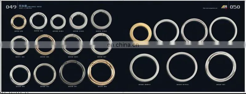 Song A Metal Fashionable High end adjustable size o ring buckle for handbag