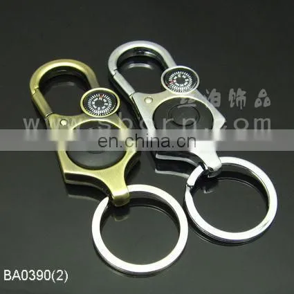 new products keychain led torch light hot selling mini compass led keychain